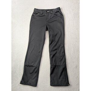 Athleta Snow Pants Womens 8T Tall Snowboard Ski Fleece Lined Black
